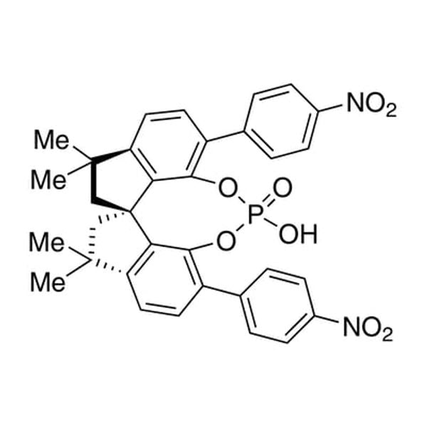 (11aR)-3,7-Bis(4-nitrophenyl)-10,11,12,13-tetrahydro-10,10,13,13-tetramethyl-5-hydroxy-5-oxide-diindeno[7,1-de:1',7'-fg][1,3,2]dioxaphosphocin, 98%, (99% ee)|15-8584