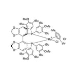 Chloro{(R)-(-)-5,5'-bis[di(3,5-di-t-butyl-4-methoxyphenyl)phosphino]-4,4'-bi-1,3-benzodioxole}(p-cymene)ruthenium(II) chloride [RuCl(p-cymene)((R)-dtbm-segphos?)]Cl|44-0102|944451-32-5