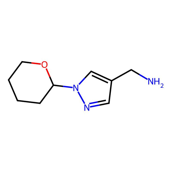 (1-(Tetrahydro-2H-pyran-2-yl)-1H-pyrazol-4-yl)methanamine|CS-0196469|1038392-15-2