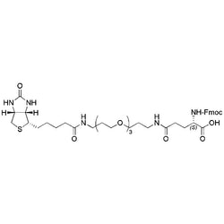 Na-Fmoc-Nd-(N-biotinyl-3-(2-(2-(3-aminopropyloxy)-ethoxy)-ethoxypropyl)-L-glutamine|16937|817169-73-6