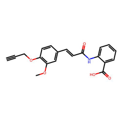 (E)-2-(3-(3-Methoxy-4-(prop-2-yn-1-yloxy)phenyl)acrylamido)benzoic acid|C1002021|1001288-58-9