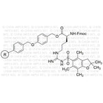 Na-Fmoc-Nw-(2,2,4,6,7-pentamethyldihydrobenzofuran-5-sulfonyl)-L-arginine 4-alkoxybenzyl alcohol res|04168