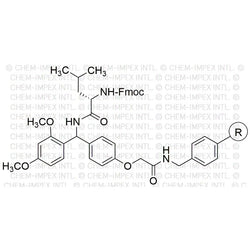 Fmoc-leucine Rink amide AM resin|12496