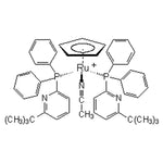 Acetonitrilebis[2-diphenylphosphino-6-t-butylpyridine]cyclopentadienylruthenium(II) hexafluorophosphate, min. 98%|44-0015|776230-17-2