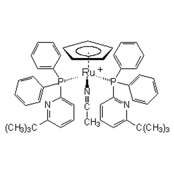 Acetonitrilebis[2-diphenylphosphino-6-t-butylpyridine]cyclopentadienylruthenium(II) hexafluorophosphate, min. 98%|44-0015|776230-17-2