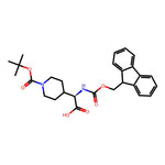 (R)-2-((((9H-fluoren-9-yl)methoxy)carbonyl)amino)-2-(1-(tert-butoxycarbonyl)piperidin-4-yl)acetic acid|CS-0492173|281655-71-8