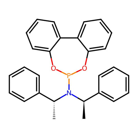 N,N-Bis[(R)-1-phenylethyl]dibenzo[d,f][1,3,2]dioxaphosphepin-6-amine, 98%, ee: 99%|623738|500103-26-4