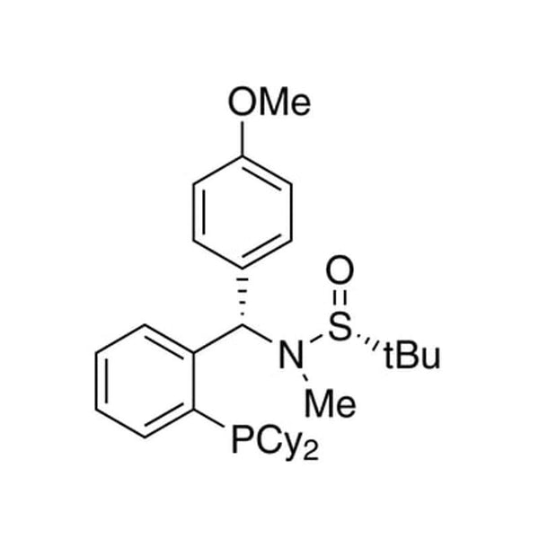 [S(R)]-N-[(S)-[2-(Dicyclohexylphosphanyl)phenyl](4-methoxyphenyl)methyl]-N,2-dimethyl-2-propanesulfinamide, 95%|15-8448