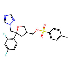 (5R-cis)-Toluene-4-sulfonic acid 5-(2,4-difluorophenyl)-5-[1,2,4]triazol- 1-ylmethyltetrahydrofuran-3-yl methyl ester, 98%|913306|149809-43-8