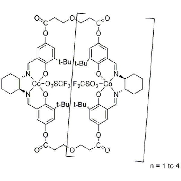 Cyclic-Oligo Bis[(1S,2S)-(-)-1,2-cyclohexanediamino-N,N’-bis(3,3’-di-t-butylsalicylidene) cobalt(III)triflate]-5,5’-bis(2-carboxyethyl)ether|27-0496|1252661-94-1