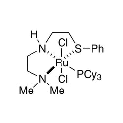 Dichloro[N1,N1-dimethyl-N2-[2-(phenylthio-κS)ethyl]-1,2-ethanediamine-κN1,κN2](tricyclohexylphosphine)ruthenium(II)|44-0580|1839552-39-4