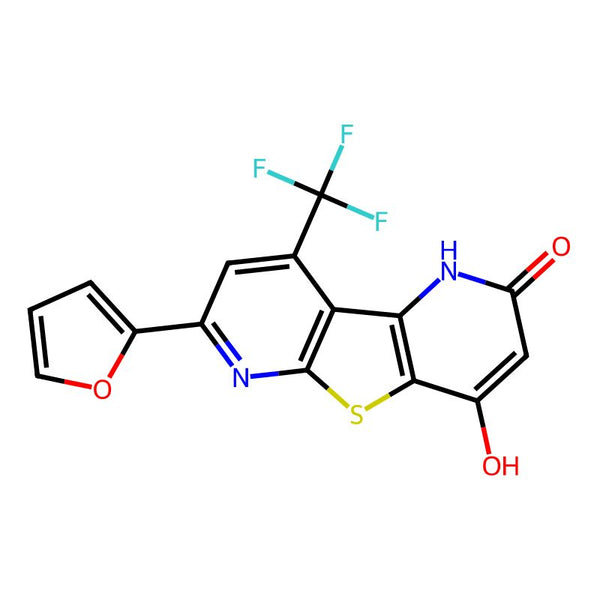 7-(Furan-2-yl)-4-hydroxy-9-(trifluoromethyl)thieno[2,3-b:4,5-b']dipyridin-2(1H)-one|CS-0331209|728886-12-2