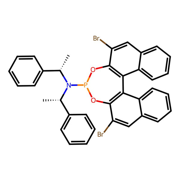 (11bS)-2,6-Dibromo-N,N-bis((S)-1-phenylethyl)dinaphtho[2,1-d:1',2'-f][1,3,2]dioxaphosphepin-4-amine|CS-0142236|1643439-21-7
