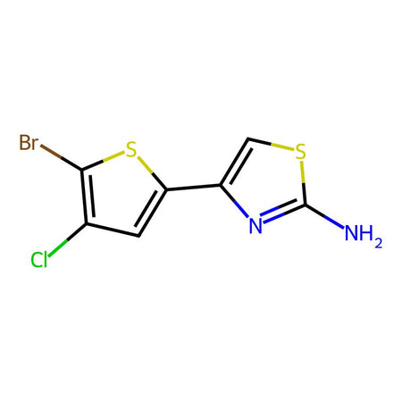 4-(5-Bromo-4-chloro-2-thienyl)-2-thiazolamine, 95%|9783997|1534575-19-3