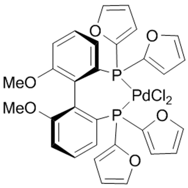 Dichloro[(R)-(+)-2,2'-bis(di-2-furanylphosphino)-6,6'-dimethoxy-1,1'-biphenyl]palladium(II)|46-0188|1338245-54-7