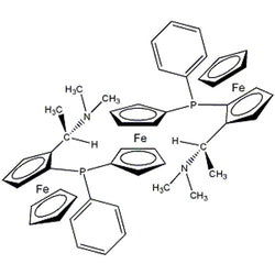 1,1'-Bis{1-[(S)-ferrocenyl-2-(R)-ethyl-1-(dimethylamino)phenyl]-(S)-phosphino}ferrocene, min. 97% Trifer|26-1260|899811-43-9