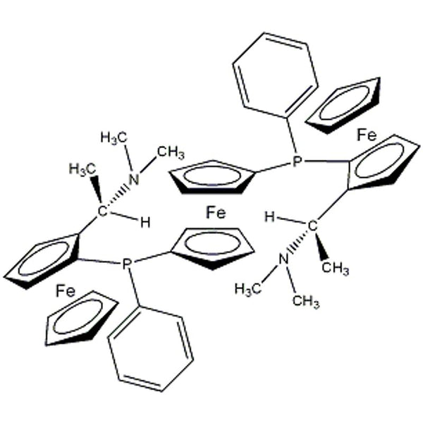 1,1'-Bis{1-[(S)-ferrocenyl-2-(R)-ethyl-1-(dimethylamino)phenyl]-(S)-phosphino}ferrocene, min. 97% Trifer|26-1260|899811-43-9