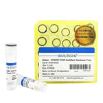 pcr grade water for pcr or rt-pcr applications, tested to be nuclease free and prokaryotic and eukaryotic genomic dna free. sterile. 1.8ml per vial, pack of 25 vials, 30 packs/case, case of 750 vials.|19-6018-25C