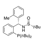 [S(R)]-N-[(S)-[2-(Di-tert-butylphosphanyl)phenyl](2-methylphenyl)methyl]-2-methyl-2-propanesulfinamide, 95%|15-0168