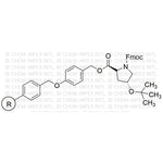 Fmoc-O-tert-butyl-transL-hydroxyproline 4-alkoxybenzyl alcohol resin|05336