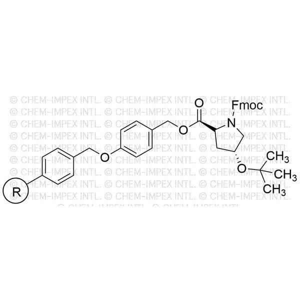Fmoc-O-tert-butyl-transL-hydroxyproline 4-alkoxybenzyl alcohol resin|05336