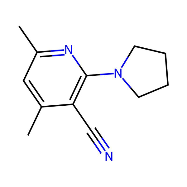 4,6-Dimethyl-2-(pyrrolidin-1-yl)pyridine-3-carbonitrile|CS-0250599|693254-24-9