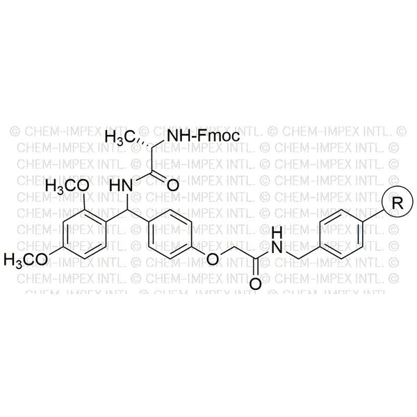 Fmoc-L-alanine Rink amide AM resin|12474
