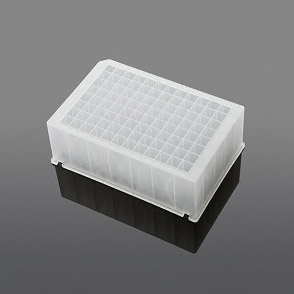 96 square deep well plate -2.2ml,v bottom，kingfisher flex, dnase & rnase free, without cap，non-sterile, 10 pieces/pack, 50 pieces/case|02-7022