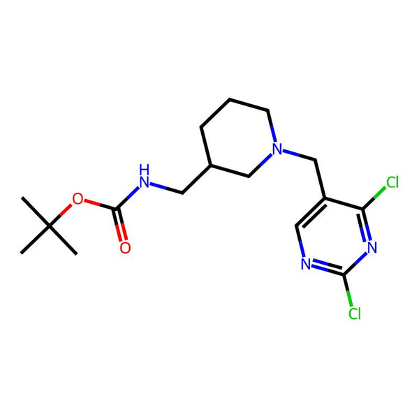 tert-Butyl ((1-((2,4-dichloropyrimidin-5-yl)methyl)piperidin-3-yl)methyl)carbamate|CS-0343067|1420853-81-1