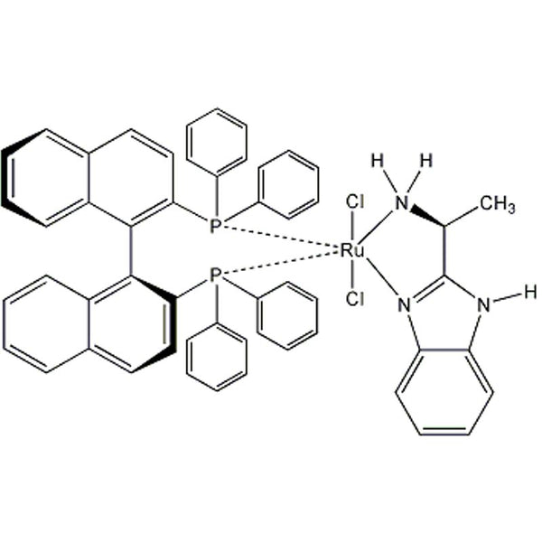 Dichloro[(S)-(-)-2,2'-bis(diphenylphosphino)-1,1'-binaphthyl][(S)-(-)-2-(α;-methylmethanamine)-1H-benzimidazole]ruthenium(II), min. 95%|44-0905|1443051-87-3