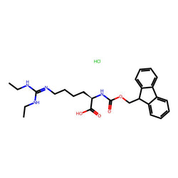 (R)-2-((((9H-Fluoren-9-yl)methoxy)carbonyl)amino)-6-((bis(ethylamino)methylene)amino)hexanoic acid hydrochloride|C1805588|2410074-42-7