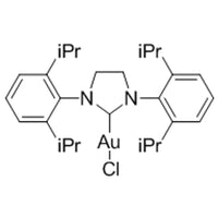 Chloro{1,3-bis[2,6-di-i-propylphenyl]-4,5-dihydroimidazol-2-ylidene}gold(I), 98% SIPrAuCl|79-1210|852445-84-2