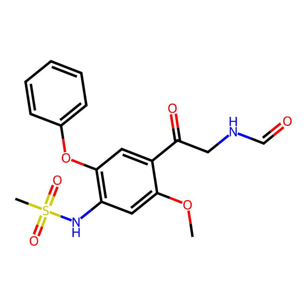 N-(2-(2-Methoxy-4-(methylsulfonamido)-5-phenoxyphenyl)-2-oxoethyl)formamide|CS-0370555|149456-98-4
