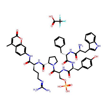 H-Trp-Phe-Tyr-Ser(PO3H2)-Pro-Arg-AMC trifluoroacetate salt|CPTD786890|1926163-51-0