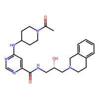 (S)-6-[(1-Acetylpiperidin-4-yl)amino]-N-[3-(3,4-dihydroisoquinolin-2(1H)-yl)-2-hydroxypropyl]pyrimidine-4-carboxamide, 98%|9128426|1616392-22-3