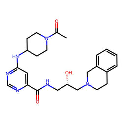 (S)-6-[(1-Acetylpiperidin-4-yl)amino]-N-[3-(3,4-dihydroisoquinolin-2(1H)-yl)-2-hydroxypropyl]pyrimidine-4-carboxamide, 98%|9128426|1616392-22-3