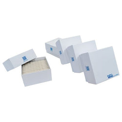 cryoking 3 inch 81 well superior white cardboard freezer boxes. 5 boxes/pack, 20 packs/case|90-1381