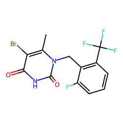 5-Bromo-1-{[2-fluoro-6-(trifluoromethyl)phenyl]methyl}-6-methyl-1,2,3,4-tetrahydropyrimidine-2,4-dione|CS-0050652|830346-48-0