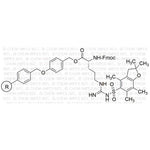 Na-Fmoc-Nw-(2,2,4,6,7-pentamethyldihydrobenzofuran-5-sulfonyl)-D-arginine 4-alkoxybenzyl alcohol res|04208
