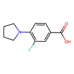 3-Fluoro-4-(pyrrolidin-1-yl)benzoic acid|CS-0440052|1021243-16-2