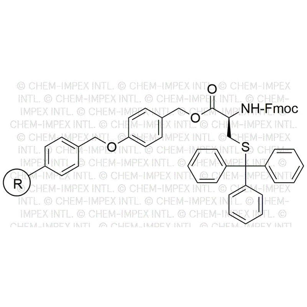 Fmoc-S-trityl-L-cysteine 4-alkoxybenzyl alcohol resin|01701