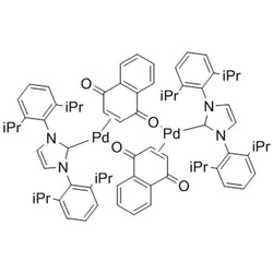1,3-Bis(2,6-di-i-propylphenyl)imidazol-2-ylidene(1,4-naphthoquinone)palladium(0) dimer, 96%|46-0220|649736-75-4