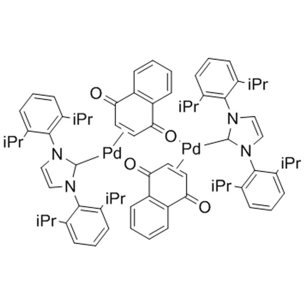 1,3-Bis(2,6-di-i-propylphenyl)imidazol-2-ylidene(1,4-naphthoquinone)palladium(0) dimer, 96%|46-0220|649736-75-4