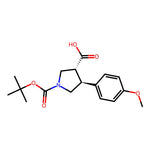 1,1-Dimethylethyl trans-3-carboxy-4-(4-methoxyphenyl)pyrrolidine-1-carboxylate|CS-0053807|1000415-75-7