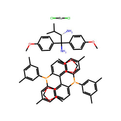 Dichloro{(S)-(-)-5,5'-bis[di(3,5-xylyl)phosphino]-4,4'-bi-1,3-benzodioxole}[(2S)-(+)-1,1-bis(4-methoxyphenyl)-3-methyl-1,2-butanediamine]ruthenium(II)|807538|944450-44-6
