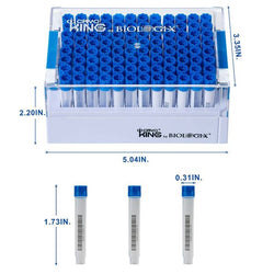 cryoking sbs combo, 1.4ml vials + rack；vial caps: biolgoix blue. dimensions(mm): 128x85x56. sterile. 1 sets/bag ,10 bags/pack , 2 packs/case|89-5143