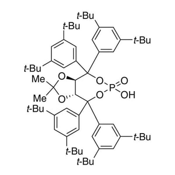 (3aR,8aR)-Tetrahydro-6-hydroxy-2,2-dimethyl-4,4,8,8-tetrakis(3,5-di-tert-butylphenyl)-6-oxide-[1,3]dioxolo[4,5-e][1,3,2]dioxaphosphepine, 98%, (99% ee)|15-8617