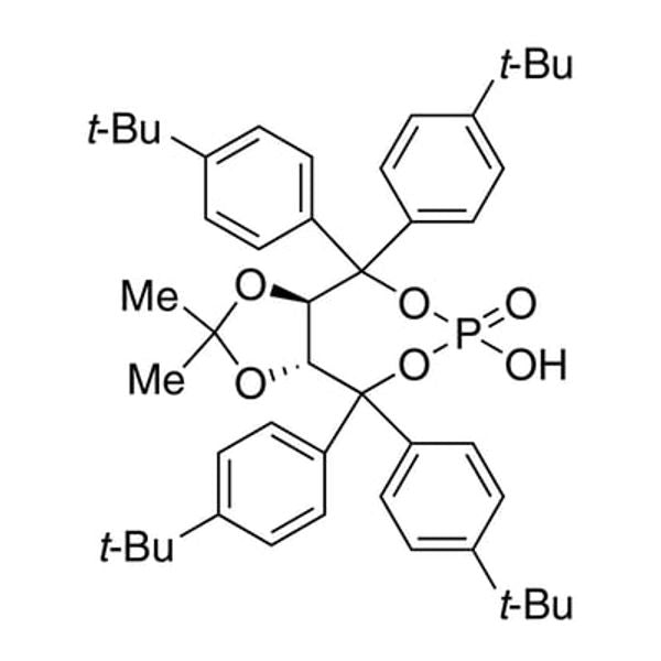 (3aR,8aR)-Tetrahydro-6-hydroxy-2,2-dimethyl-4,4,8,8-tetrakis(4-(tert-butyl)phenyl)-6-oxide-[1,3]dioxolo[4,5-e][1,3,2]dioxaphosphepine, 98%, (99% ee)|15-8608