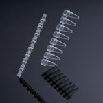 biologix 0.2ml clear polypropylene non-sterile conical bottom (thin wall) pcr tubes with dome shaped caps.  tubes & caps come in strips of 8.  125 strips/pack, 10 packs/case|60-0008