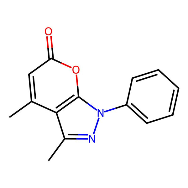 3,4-Dimethyl-1-phenylpyrano[2,3-c]pyrazol-6(1H)-one|CS-0438503|74169-52-1